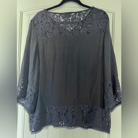 Women’s Carolyn Taylor Dark Blue 1X Blouse - Picture 6 of 8